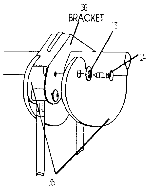 Top bar bracket for glide ride