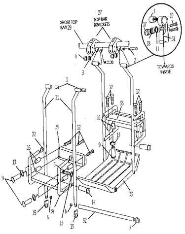 Lawn swing hanger assembly