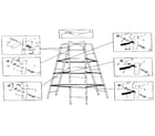 Sears 51272706 tower support and hardware diagram