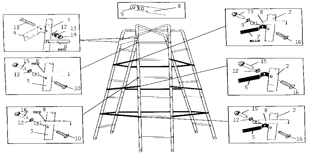 Tower support and hardware