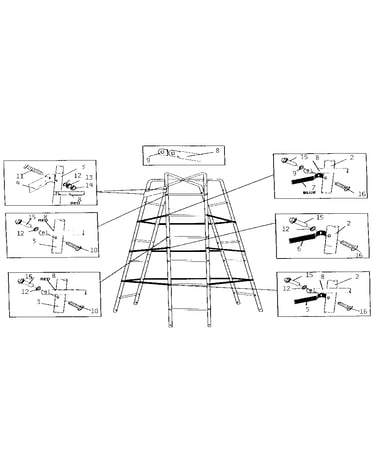 Tower support and hardware