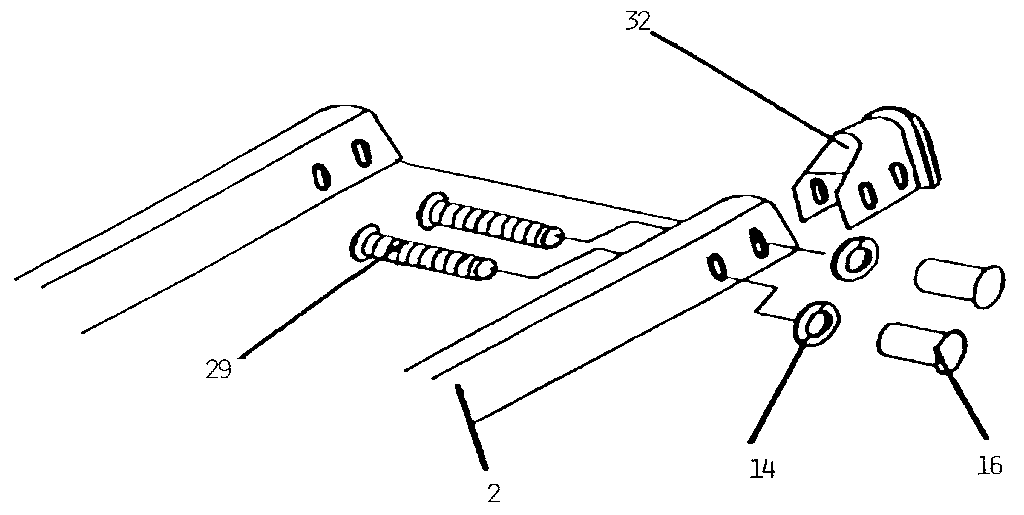 Slide bed hardware