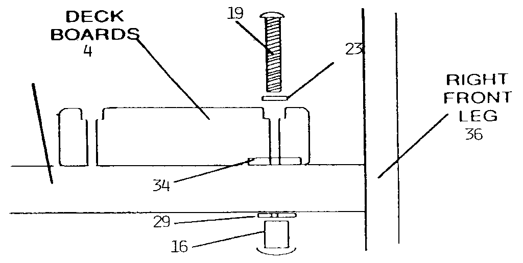 Deck board hardware
