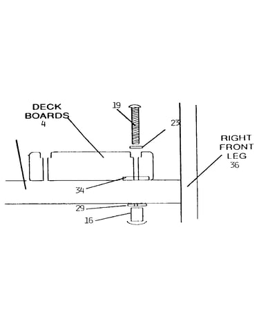 Deck board hardware