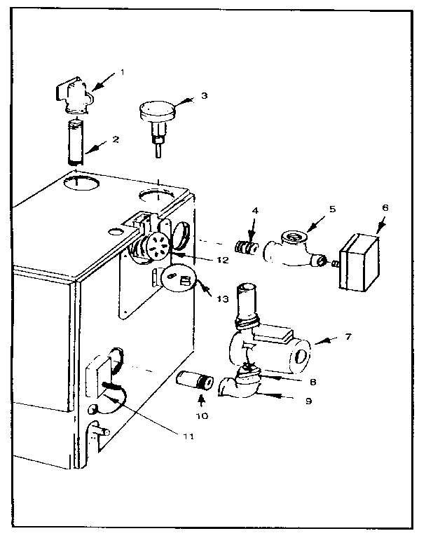 BOILER CONTROLS AND PIPING