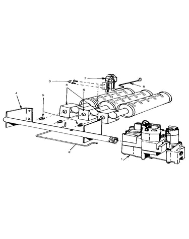 Propane gas burners & manifold