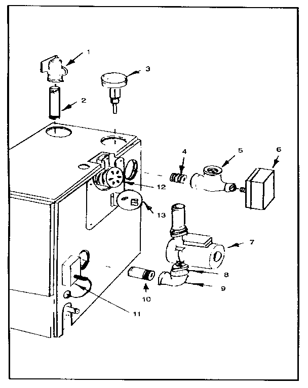 Boiler controls and piping