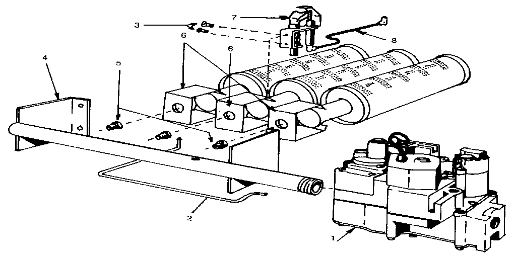 Propane gas burners & manifold
