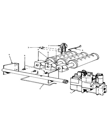 Propane gas burners & manifold