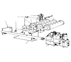 Kenmore 229965520-1980 natural gas burners & manifold diagram