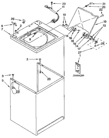 Top and cabinet