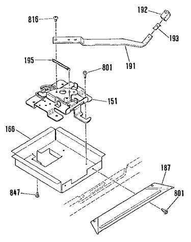 Door lock section