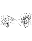 Oven door section