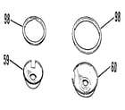 Kenmore 9114532091 drip pans and rings diagram