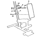 Weider E5100 backrest assembly diagram