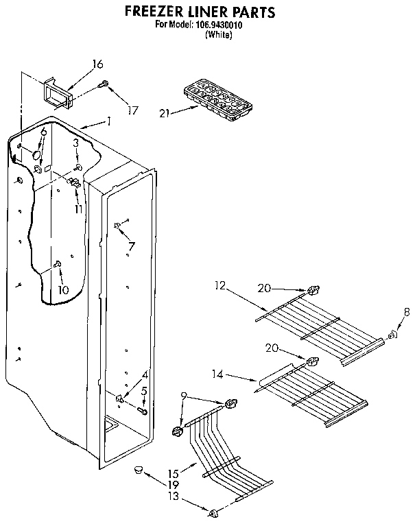 Freezer liner