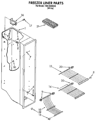 Freezer liner