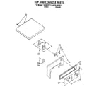 Kenmore 11088870111 top and console diagram