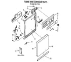 Kenmore 6651741592 frame and console diagram