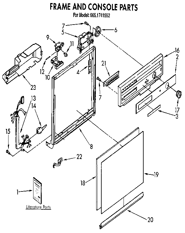 Frame and console
