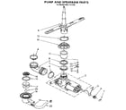 Kenmore 6651741592 pump and sprayarm diagram