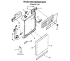 Kenmore 6651711592 frame and console diagram