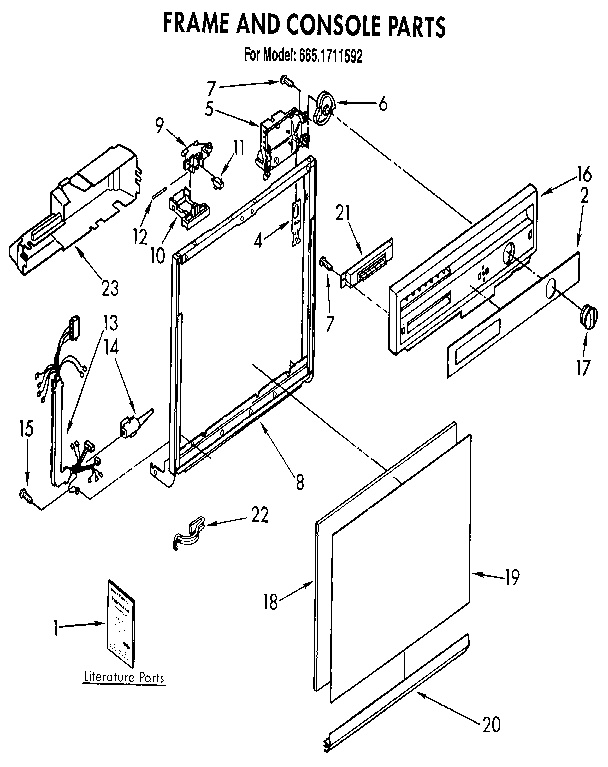 Frame and console