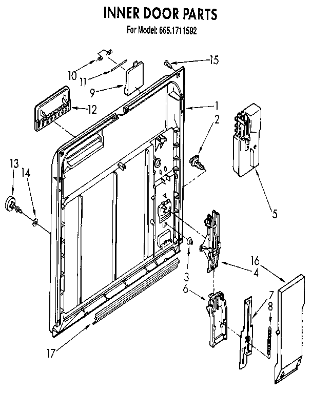 Inner door parts