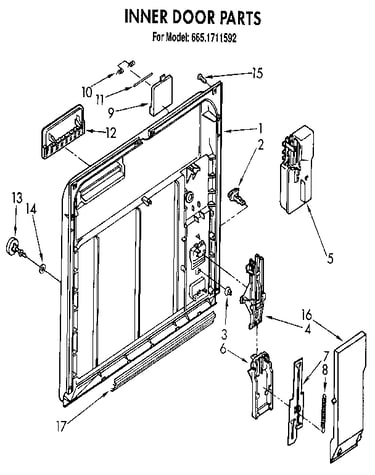 Inner door parts