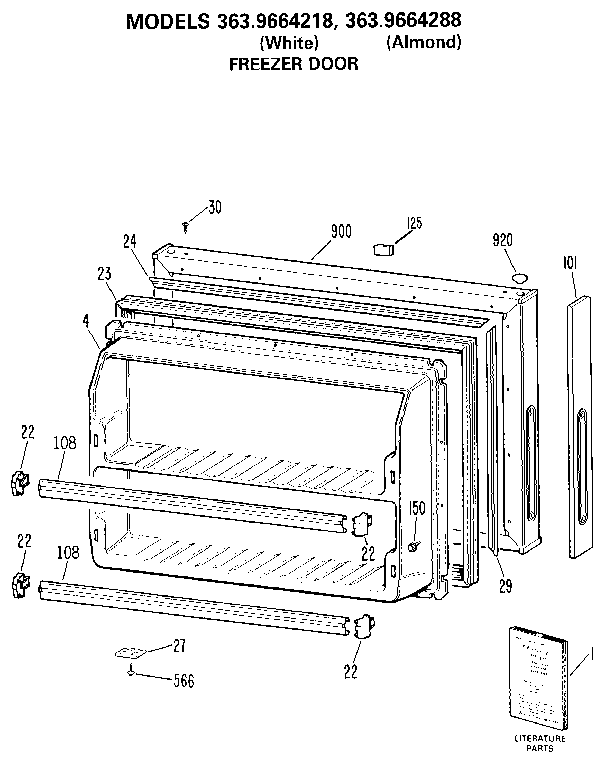 Freezer door