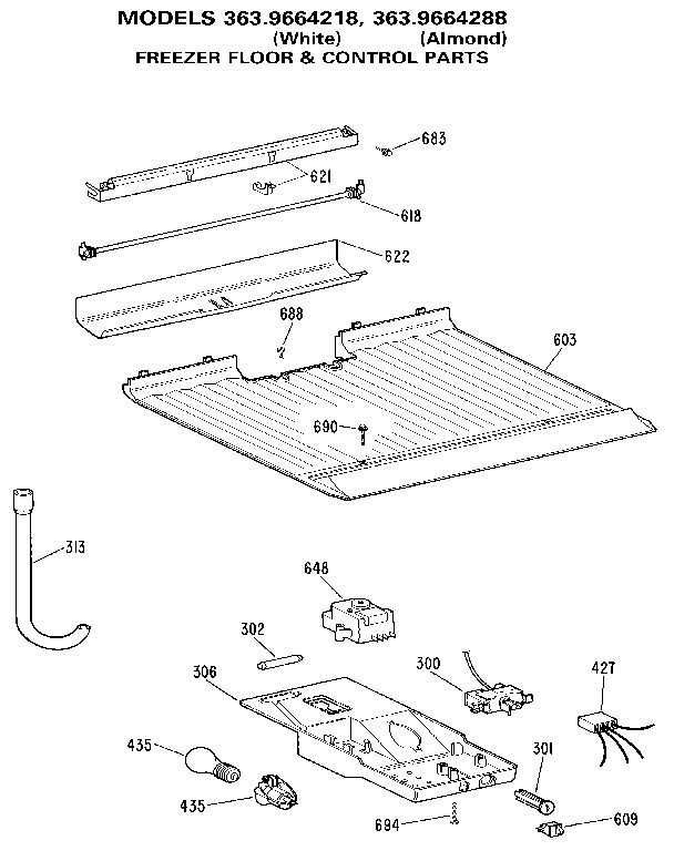 Freezer floor & control