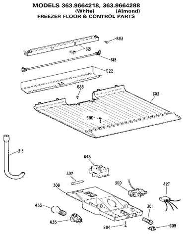 Freezer floor & control