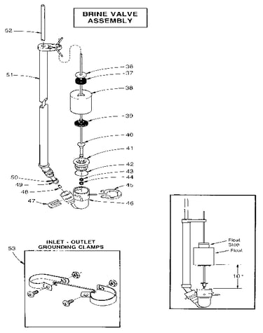 Brine valve assembly