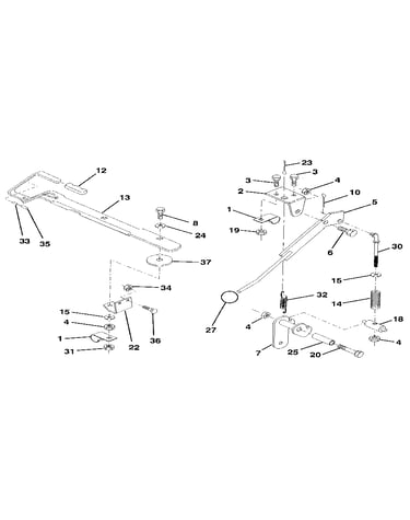 Mower lift lever