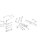 Sector gear/axle support