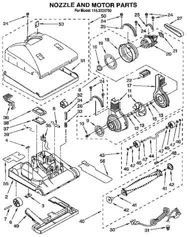 Nozzle and motor