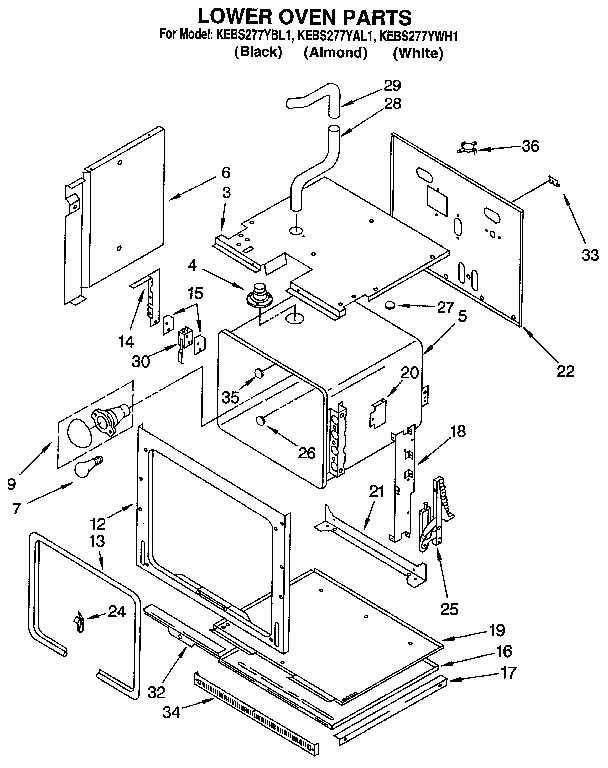 Lower oven