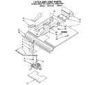 KitchenAid KEBS277YBL1 latch and vent diagram