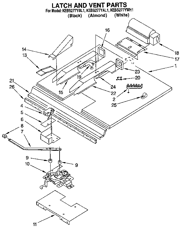 Latch and vent