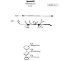 Sharp R-1M53 wire harness and components diagram