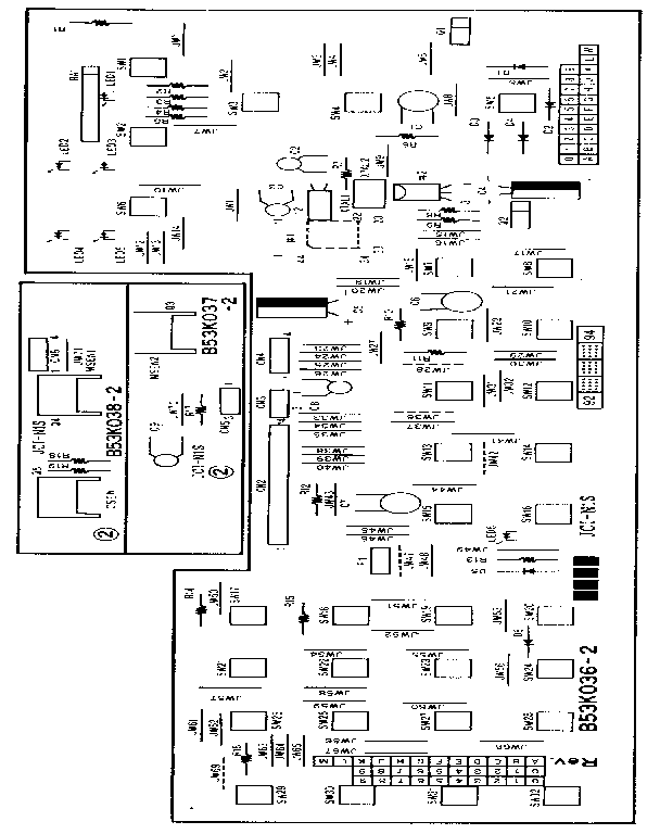 Control panel pcb
