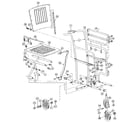 Gendron 2811 travel-about folding wheel chair diagram