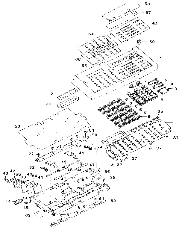 Control panel(fax2100m)