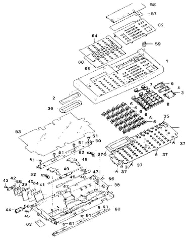 Control panel(fax2100m)