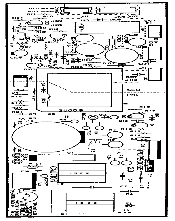 Power supply (fax700/800m)