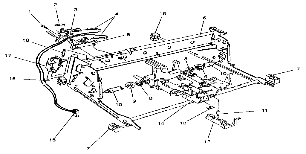 CARRIER MOLDING, RAILS, AND FRAMES