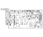 Smith Corona PWP 3600 (5FES) control p.c. board component listing diagram
