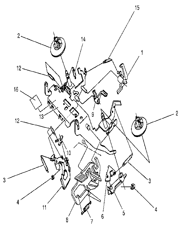 Ribbon cassette & correction cassette mechanism