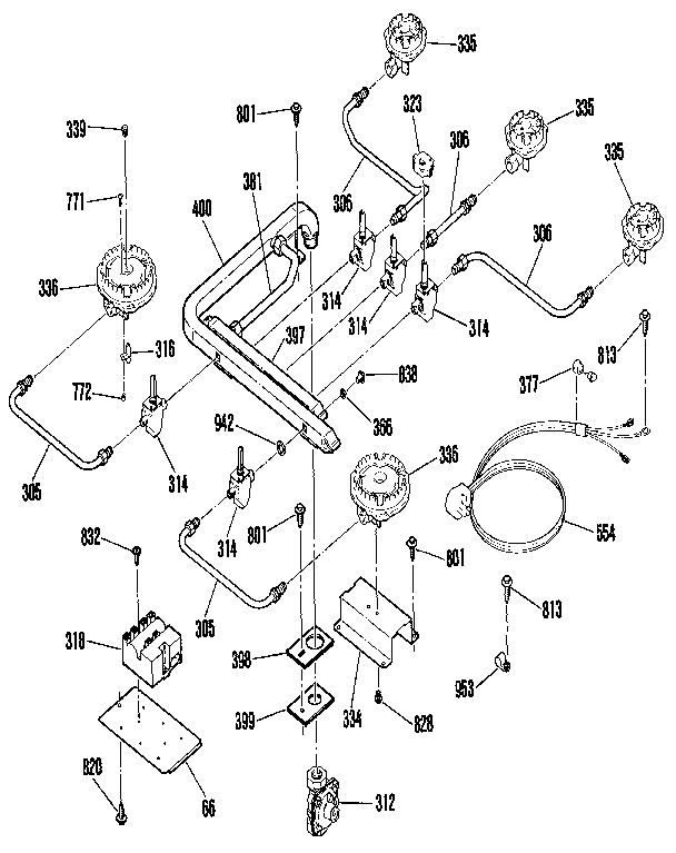 Burner section
