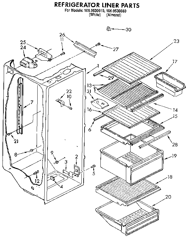 Refrigerator liner